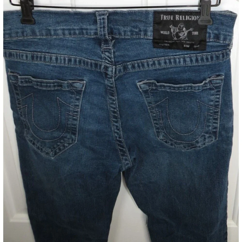 True Religion Size 31 Rocco Relaxed Skinny Men's Blue Denim Jeans